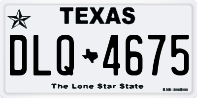 TX license plate DLQ4675