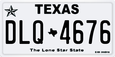 TX license plate DLQ4676