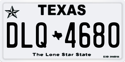 TX license plate DLQ4680