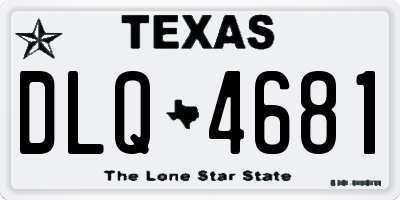 TX license plate DLQ4681