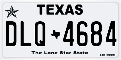 TX license plate DLQ4684