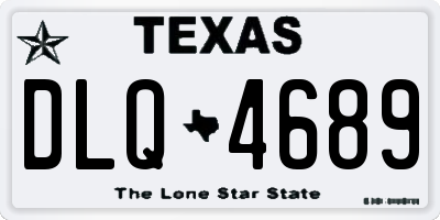 TX license plate DLQ4689