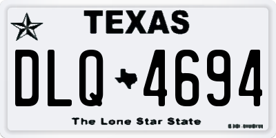 TX license plate DLQ4694