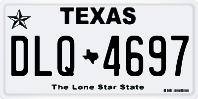 TX license plate DLQ4697