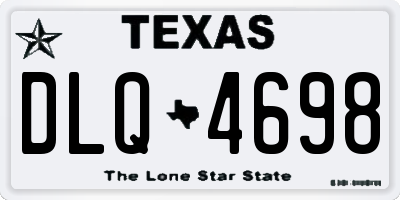 TX license plate DLQ4698