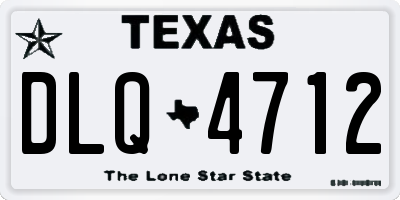 TX license plate DLQ4712