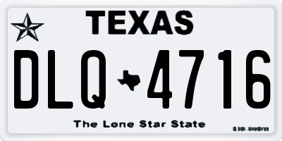 TX license plate DLQ4716