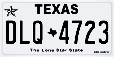 TX license plate DLQ4723