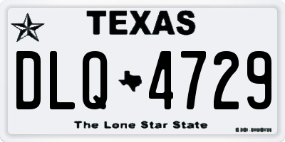 TX license plate DLQ4729