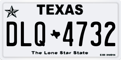TX license plate DLQ4732