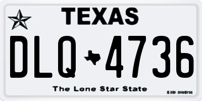 TX license plate DLQ4736