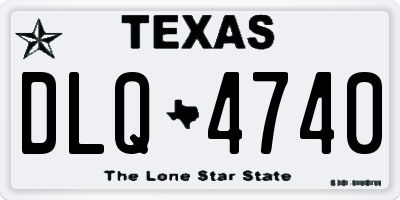 TX license plate DLQ4740