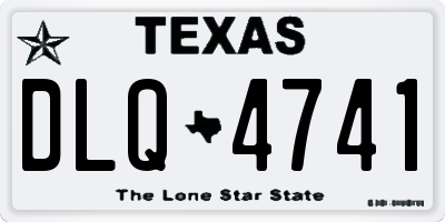 TX license plate DLQ4741