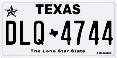 TX license plate DLQ4744