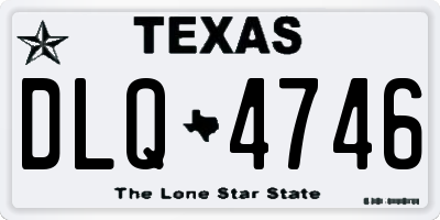 TX license plate DLQ4746