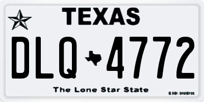 TX license plate DLQ4772