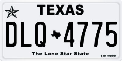 TX license plate DLQ4775