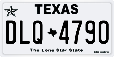 TX license plate DLQ4790