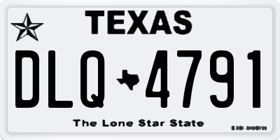 TX license plate DLQ4791