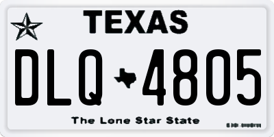 TX license plate DLQ4805