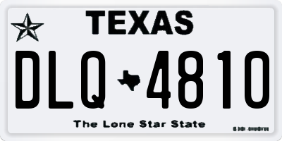 TX license plate DLQ4810