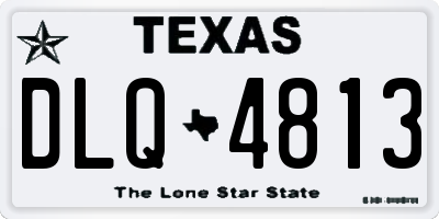 TX license plate DLQ4813