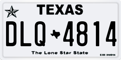 TX license plate DLQ4814