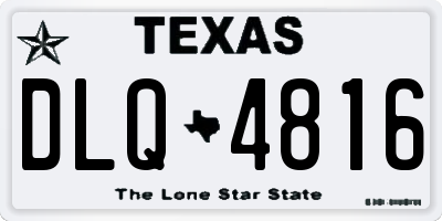 TX license plate DLQ4816