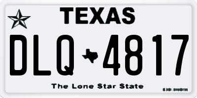 TX license plate DLQ4817