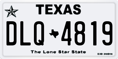 TX license plate DLQ4819