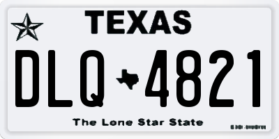 TX license plate DLQ4821