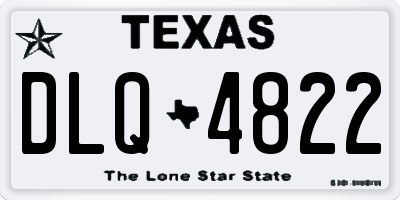TX license plate DLQ4822