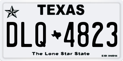 TX license plate DLQ4823