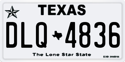 TX license plate DLQ4836