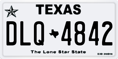 TX license plate DLQ4842