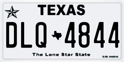 TX license plate DLQ4844