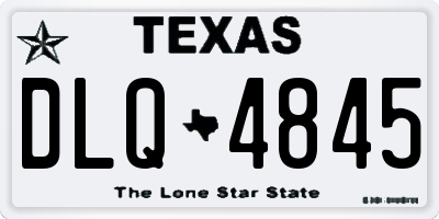 TX license plate DLQ4845