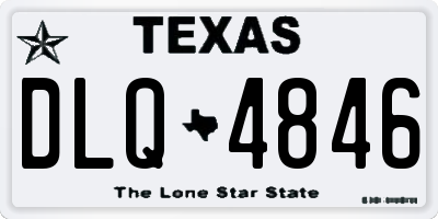 TX license plate DLQ4846