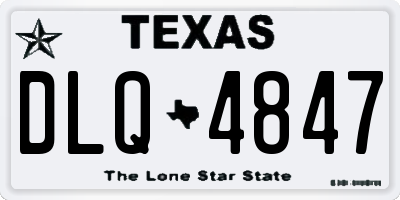 TX license plate DLQ4847