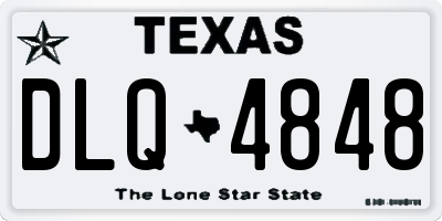 TX license plate DLQ4848