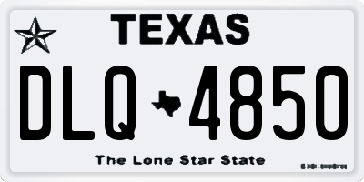 TX license plate DLQ4850