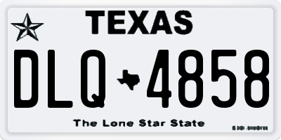 TX license plate DLQ4858