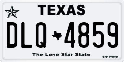 TX license plate DLQ4859
