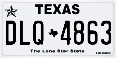 TX license plate DLQ4863
