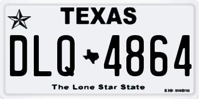 TX license plate DLQ4864