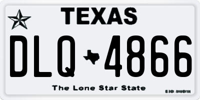 TX license plate DLQ4866