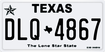 TX license plate DLQ4867
