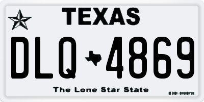 TX license plate DLQ4869