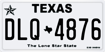 TX license plate DLQ4876