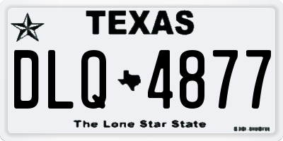 TX license plate DLQ4877